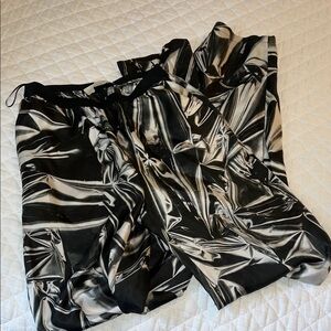 Stella McCartney Black and white  Abstract Pants